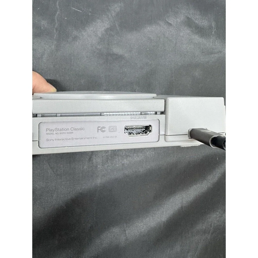 Sony PlayStation Classic Gray Console Gaming System SCPH-1000R + 2 Controllers